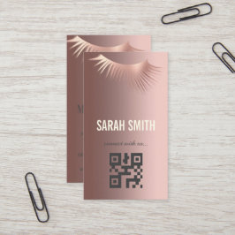 Professionele make-up artiest en wimper expert visitekaartje