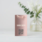 Professionele make-up artiest en wimper expert visitekaartje (Staand voorkant)