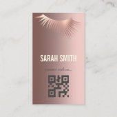 Professionele make-up artiest en wimper expert visitekaartje (Voorkant)