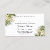 Professionele make-up artiest Lashes Floral Mint W Visitekaartje (Achterkant)