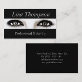 Professionele make-up artiest/Makeup Model Eyes Visitekaartje (Voorkant / Achterkant)
