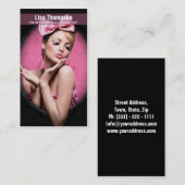 Professionele make-up artiest/Makeup Woman Model Visitekaartje (Voorkant / Achterkant)