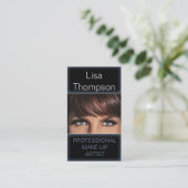 Professionele make-up artiest/marktmodel visitekaartje (Staand voorkant)