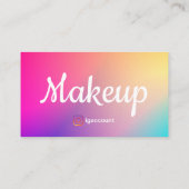 Professionele Make-up Artiest Moderne Design Visitekaartje (Achterkant)