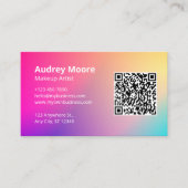 Professionele Make-up Artiest Moderne Design Visitekaartje (Voorkant)