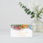 Professionele make-up artiest regenboog Abstract w Visitekaartje (Staand voorkant)