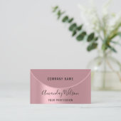 Professionele Make-up Artiest Roos Modern Blush Visitekaartje (Staand voorkant)