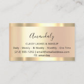 Professionele Make-up Artiest Roos Waxing Lash Dri Visitekaartje (Achterkant)