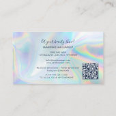 Professionele Make-up Artiest Schoonheid Salon Mod Klantenkaartje (Achterkant)