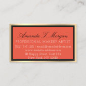Professionele make-up artiest wimper kapper Lux Visitekaartje (Achterkant)