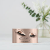 Professionele make-up artiest wimpers gouden Roos Visitekaartje (Staand voorkant)