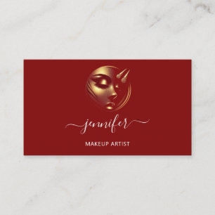 Professionele make-up artiest wimpers Logo QR code Visitekaartje