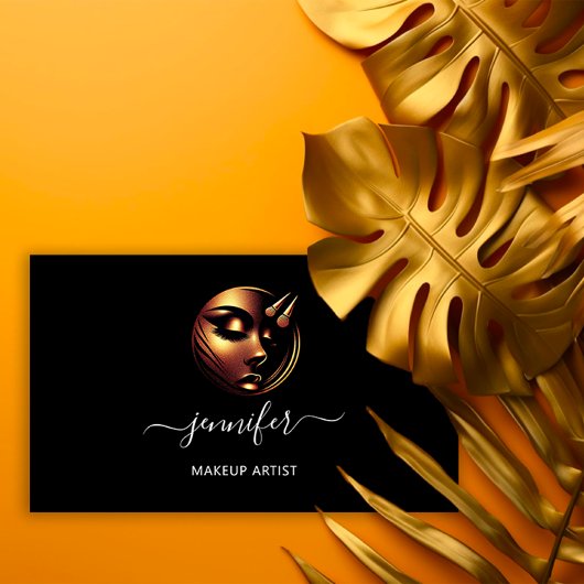 Professionele make-up artiest wimpers Logo QRCode  Visitekaartje