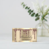 Professionele make-up artiest wimpers Roos gouden  Visitekaartje (Staand voorkant)