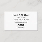 Professionele Make-up Artist Fotocollage Visitekaartje (Achterkant)