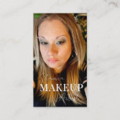 Professionele make-up artist fotokaart QR-code Visitekaartje (Voorkant)
