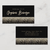 Professionele Make-up Artist Glamour Glitter Kaart Visitekaartje (Voorkant / Achterkant)