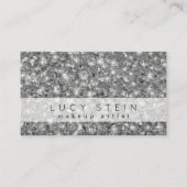 Professionele make-up beauty chique diamanten visitekaartje (Voorkant)