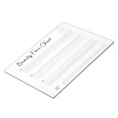 professionele make-up gezichtsgrafiek notitieblok (Schuin)