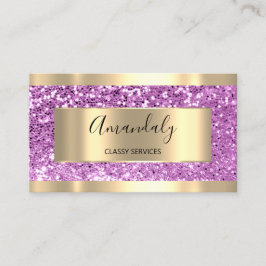 Professionele make-up holografie gouden glitter vi visitekaartje