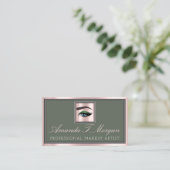 Professionele Make-up Lash Extension BrowPink Gree Visitekaartje (Staand voorkant)