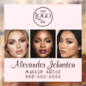 Professionele Make-up Studio Foto Blozende Roze Fo Raamsticker (Vel 2)