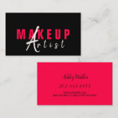 Professionele make-upartiest visitekaartje (Voorkant / Achterkant)