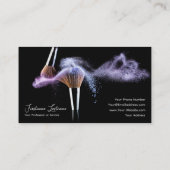 Professionele make-upartiesten en opmaakexperts visitekaartje (Achterkant)