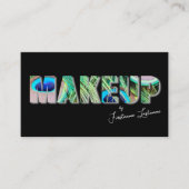 Professionele make-upartiesten en opmaakexperts visitekaartje (Voorkant)