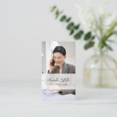 Professionele makelaar Foto Visitekaartje (Staand voorkant)