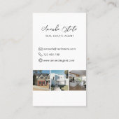 Professionele makelaar Foto Visitekaartje (Achterkant)