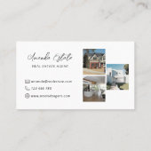Professionele makelaar Foto Visitekaartje (Achterkant)