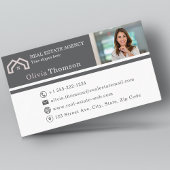 Professionele makelaar foto visitekaartje