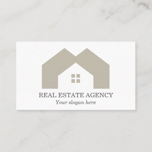 Professionele makelaar foto visitekaartje (Achterkant)