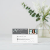 Professionele makelaar foto visitekaartje (Staand voorkant)