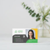 Professionele makelaar  Modern Visitekaartje (Staand voorkant)