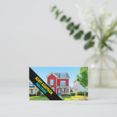 Professionele Makelaar (QR Code) Thuis Broker Visitekaartje (Staand voorkant)