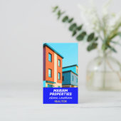 Professionele makelaar (QR foto) makelaar Visitekaartje (Staand voorkant)