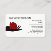 Professionele makelaar van onroerend goed visitekaartje (Voorkant)