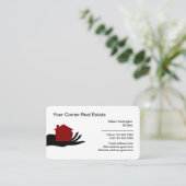 Professionele makelaar van onroerend goed visitekaartje (Staand voorkant)
