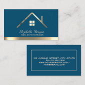 Professionele makelaardij van onroerend goed visitekaartje (Voorkant / Achterkant)