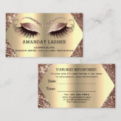 Professionele Makeup Nails Appointcard Brows Visitekaartje (Voorkant / Achterkant)