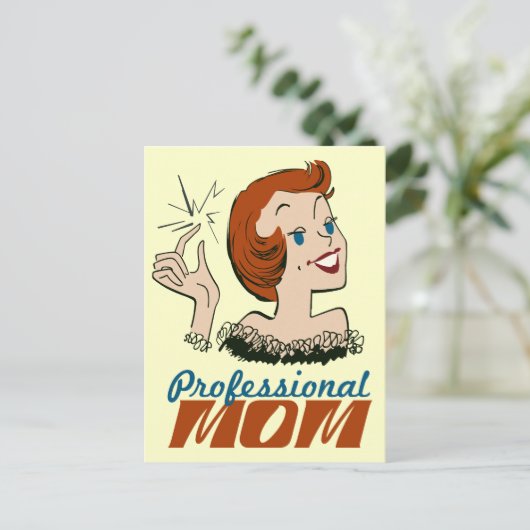 Professionele mam briefkaart (Staand voorkant)