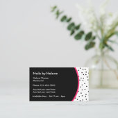 Professionele Manicurist Contact Kaarten Contactkaartje (Staand voorkant)