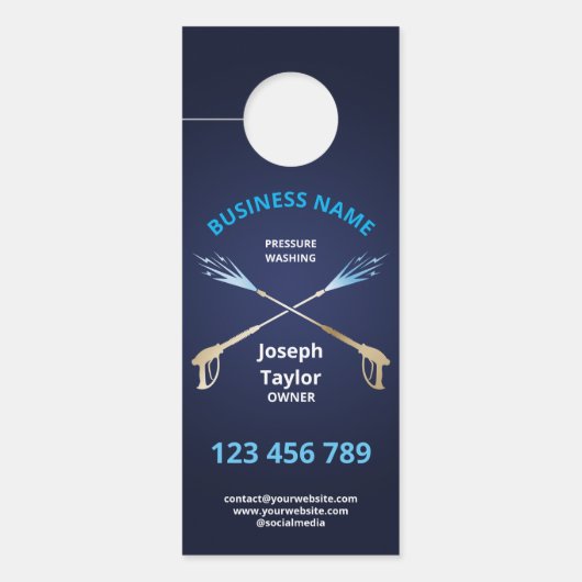 Professionele mannelijke druk wassen macht wassen deurhanger (Voorkant)