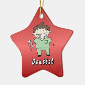 Professionele mannen met een beroepstitel keramisch ornament (Links)