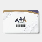 Professionele marine goudkleurige Tech ID-badge - Badge (Achterkant)