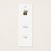 Professionele marineblauwe kleding Logo Prijs labe Mini Visitekaartjes (Voorkant)