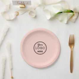 Professionele markering minimalistisch Blush Pink  Papieren Bordje