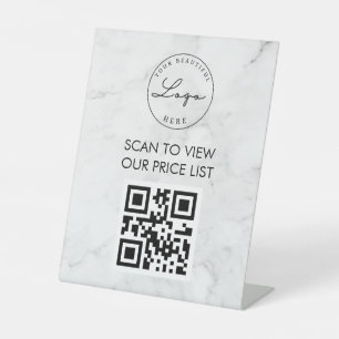 Professionele markering QR-code Reclamebord Met Voetstuk